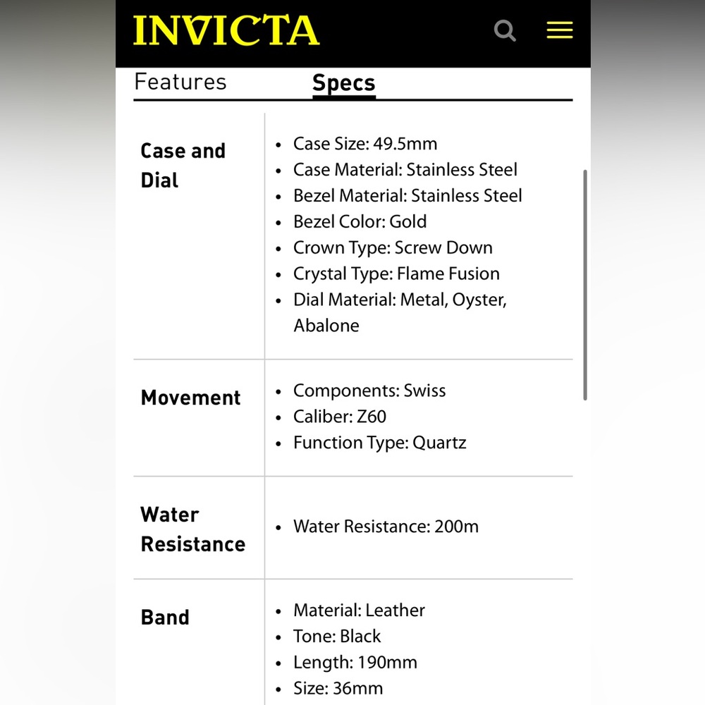 Invicta Excursion Men’s Watch - Picture 11 of 11